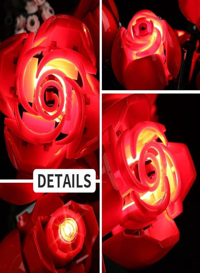 BrickSoul LED Light Kit Compatible with Lego 10328, Lighting Kits Compatible with Rose Flower Bouquet, Lights Only (Model Not Included), Classic Version - Image 3
